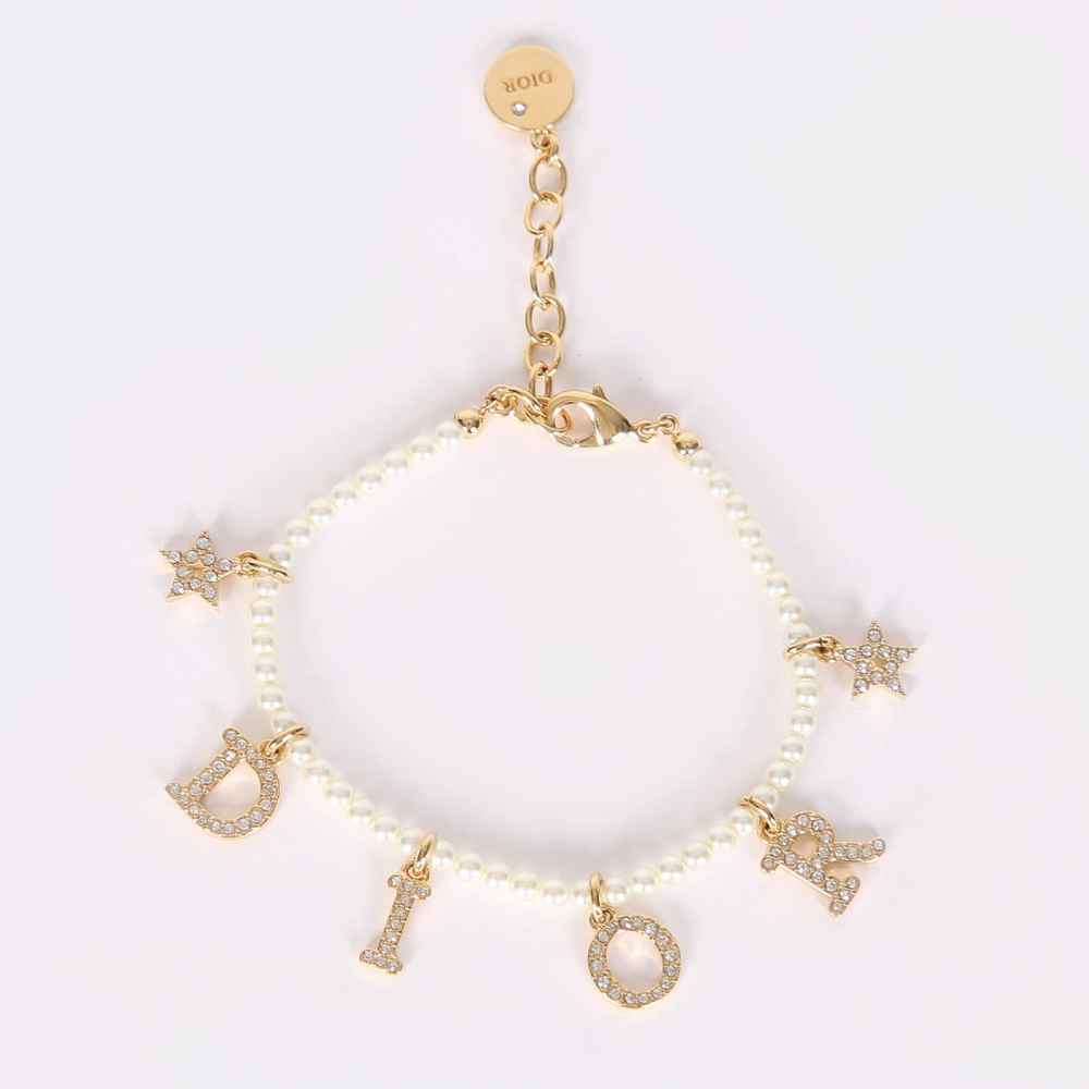 Dior Pearl Star Gold Color Women’s Bracelet-thumb-0