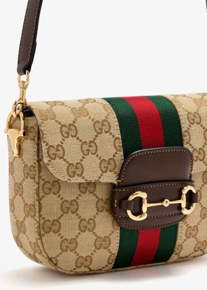 Gucci GG Horsebit Brown Sling Bag-1
