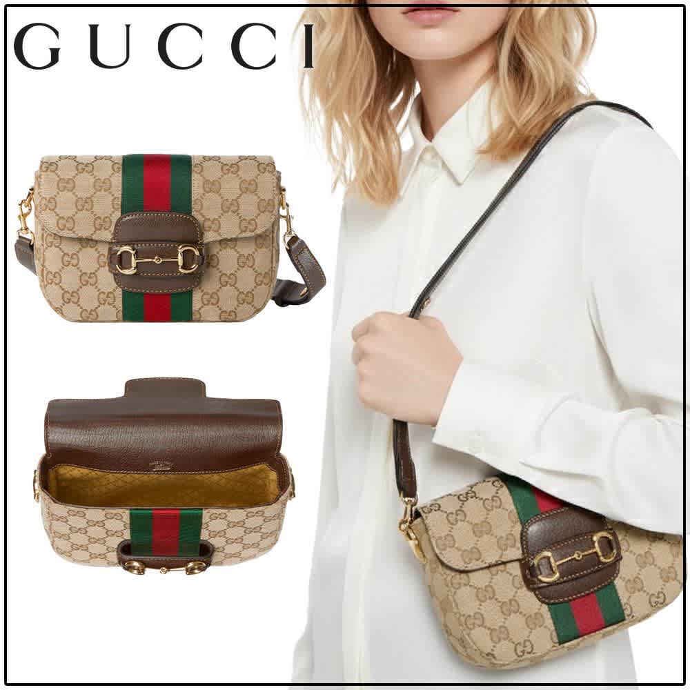 Gucci GG Horsebit Brown Sling Bag-2