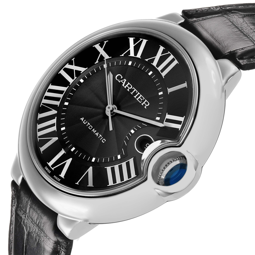 Cartier Ballon Bleu de Black Dial and Black Strap Watch WSBB0003-thumb-3