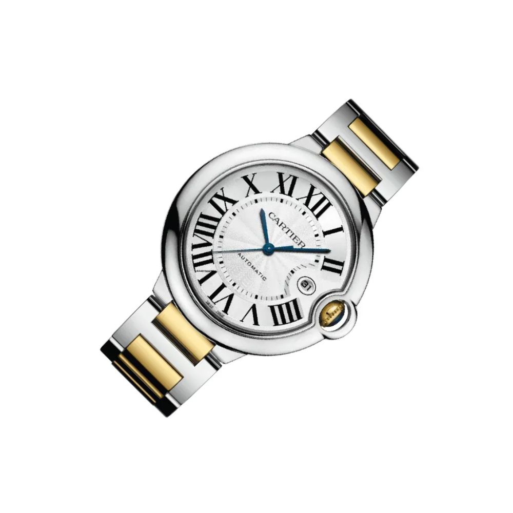 Cartier Ballon Bleu de 18K Yellow Gold Steel Watch WSBB0003-3