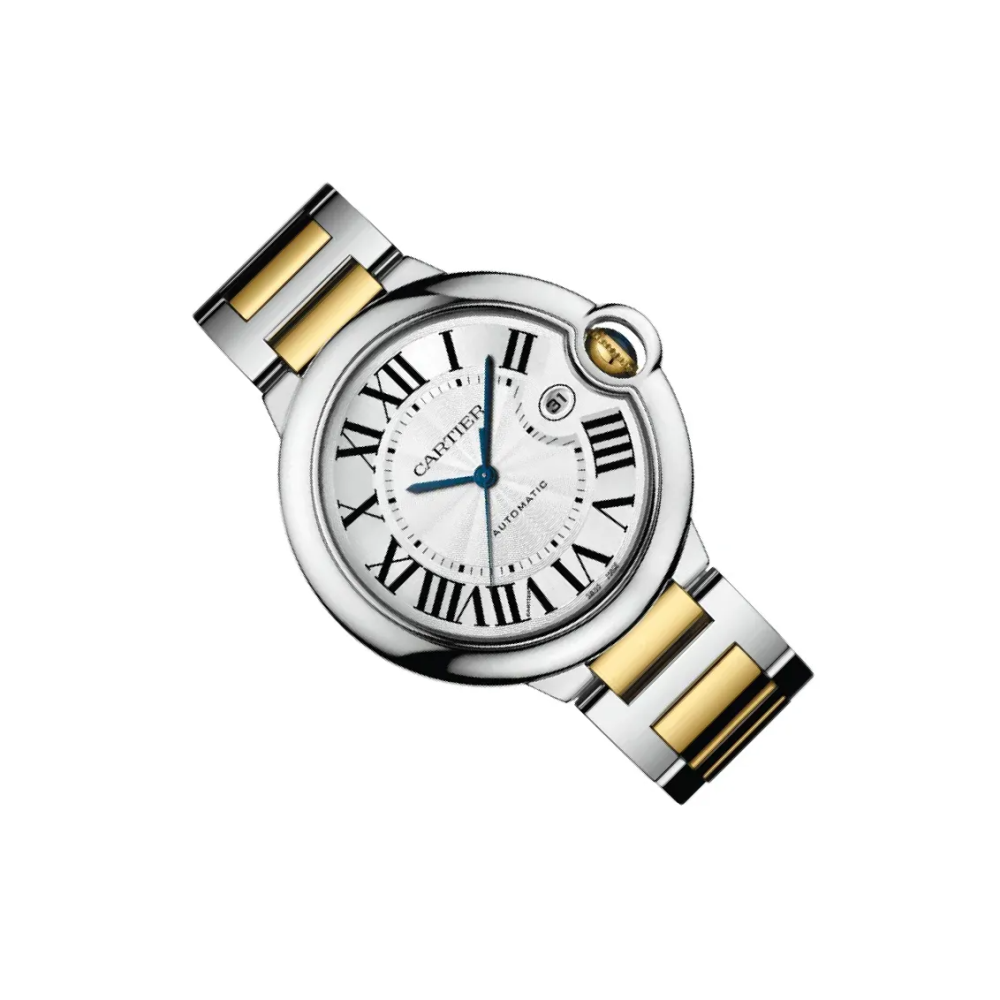 Cartier Ballon Bleu de 18K Yellow Gold Steel Watch WSBB0003-2
