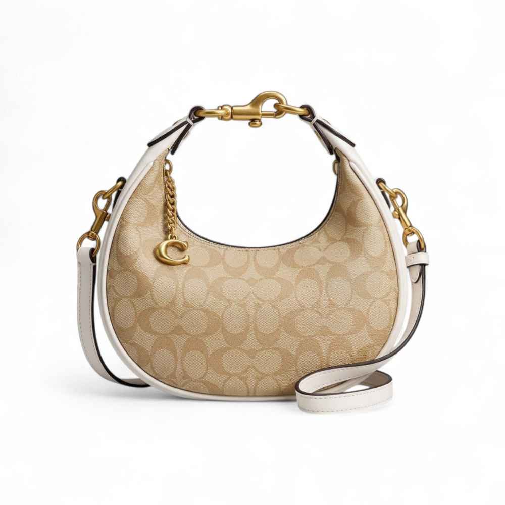 Coach Jonie Small Brown Handbag-thumb-0