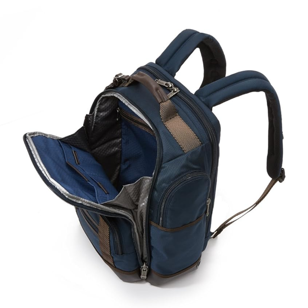 Tumi Alpha Bravo Briefcase Blue Backpack-3