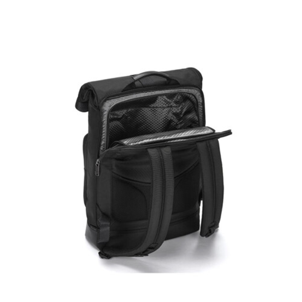 Tumi Alpha Bravo London Roll-Top Black Backpack-thumb-2