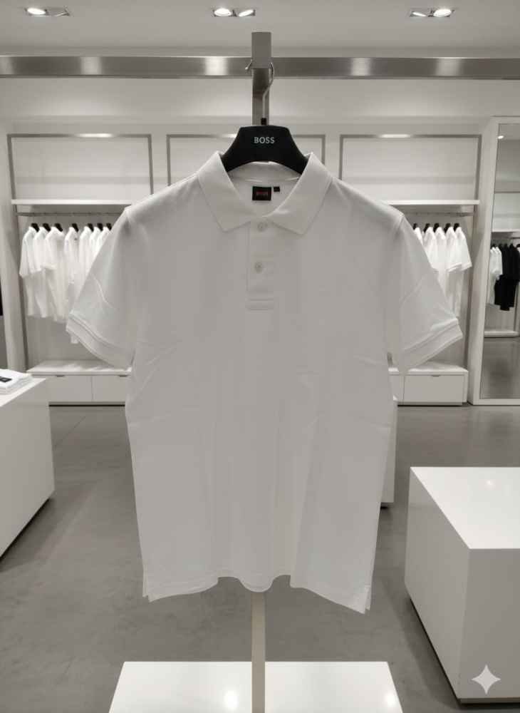 Hugo Boss White Premium Quality Tees-thumb-2