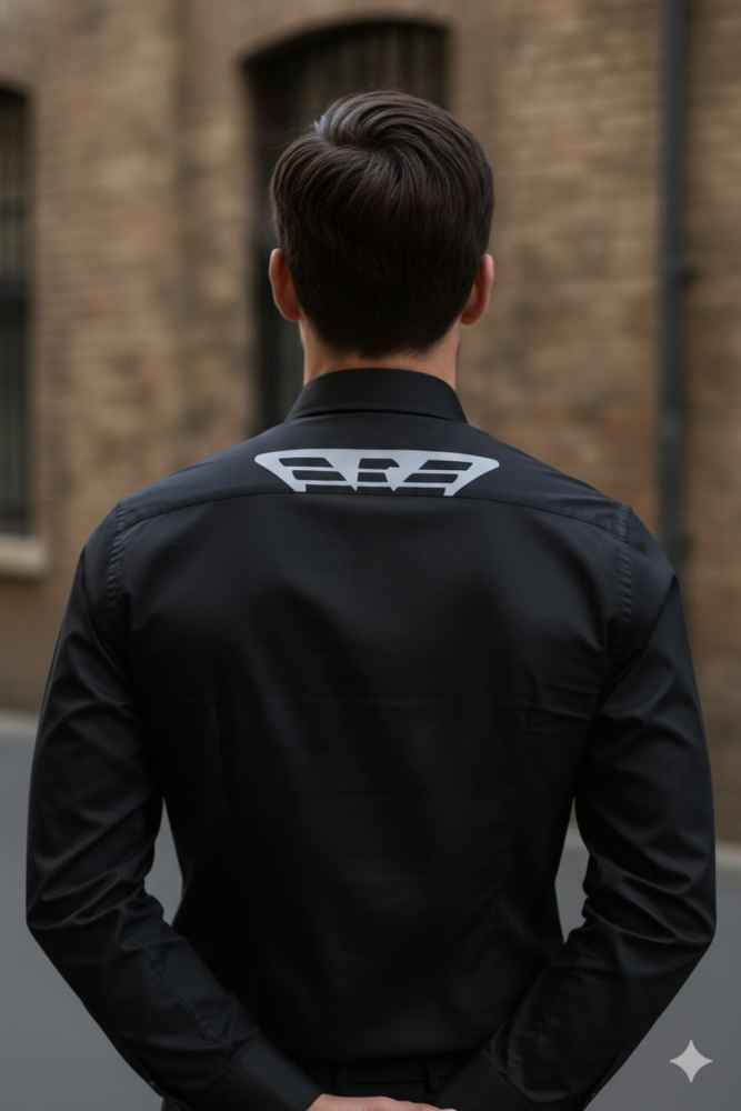 Armani Exchange Black Premium Quality Cotton Shirt-3