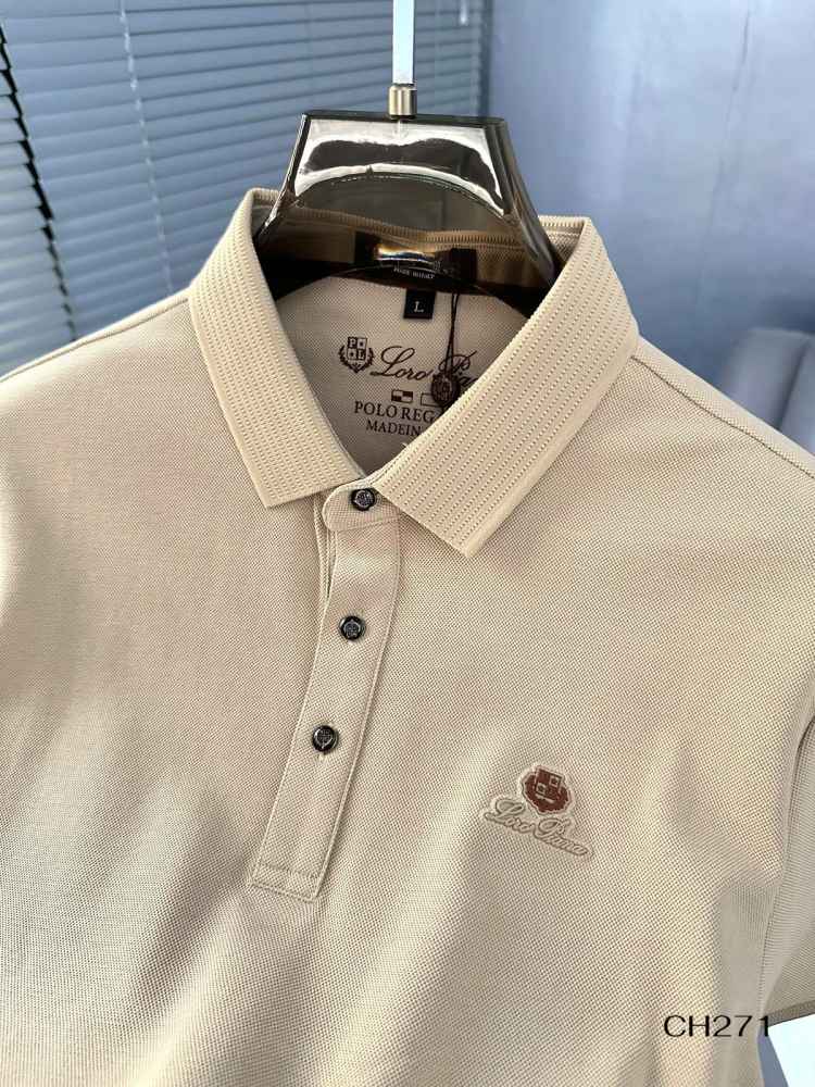 Loro Piana Brown Premium Quality T-Shirt-thumb-1