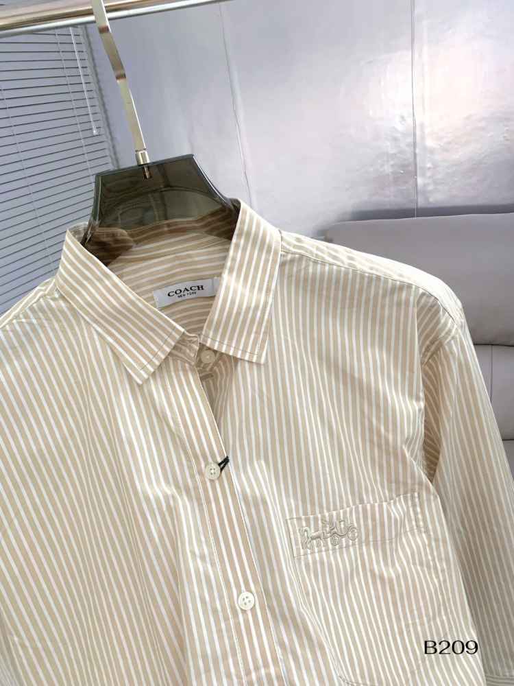 Coach Brown Premium Quality Women Shirt-1
