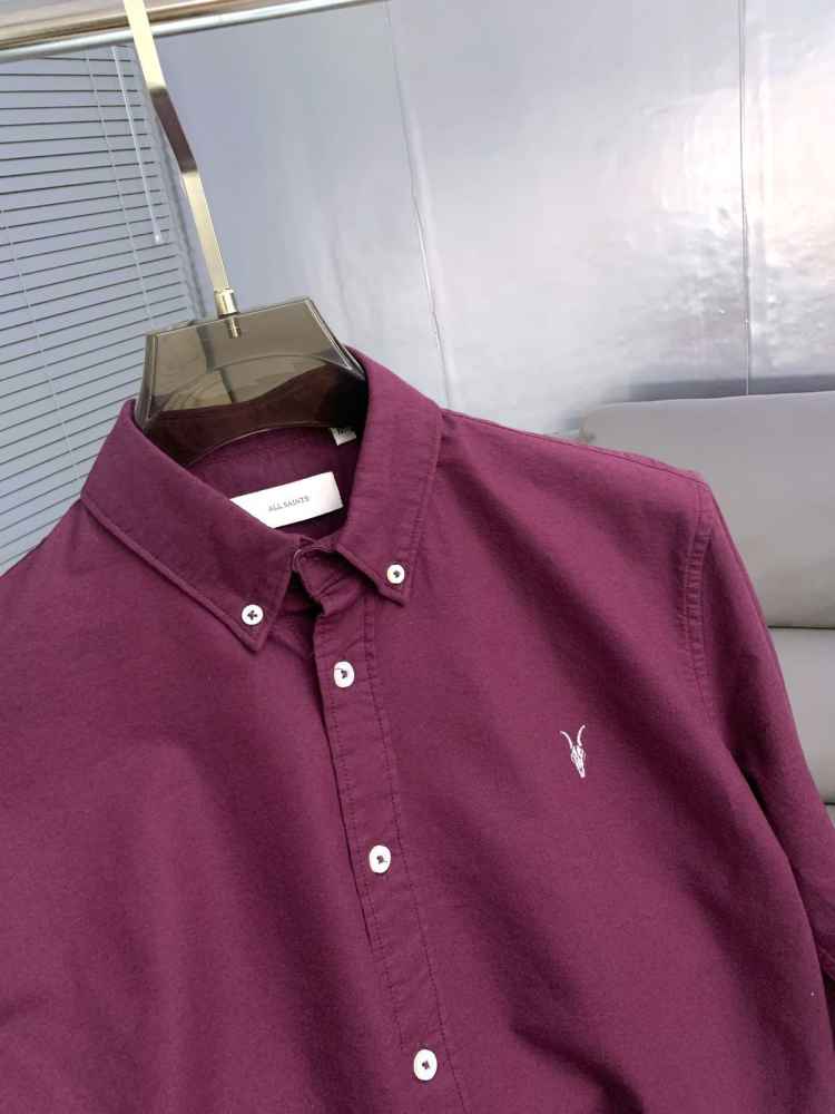YSL Wine Premium Quality Cotton Shirt-thumb-1