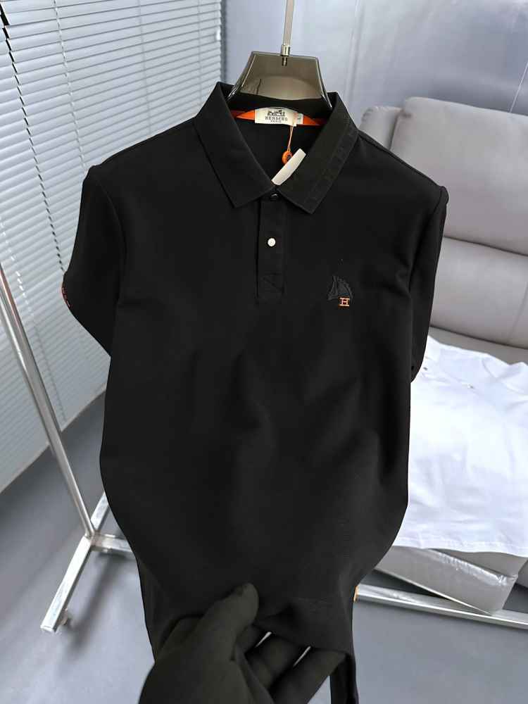 Hermes Black Premium Quality T-shirt-3