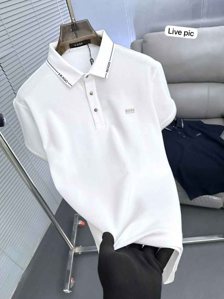 Hugo Boss White Premium Quality Tees-1
