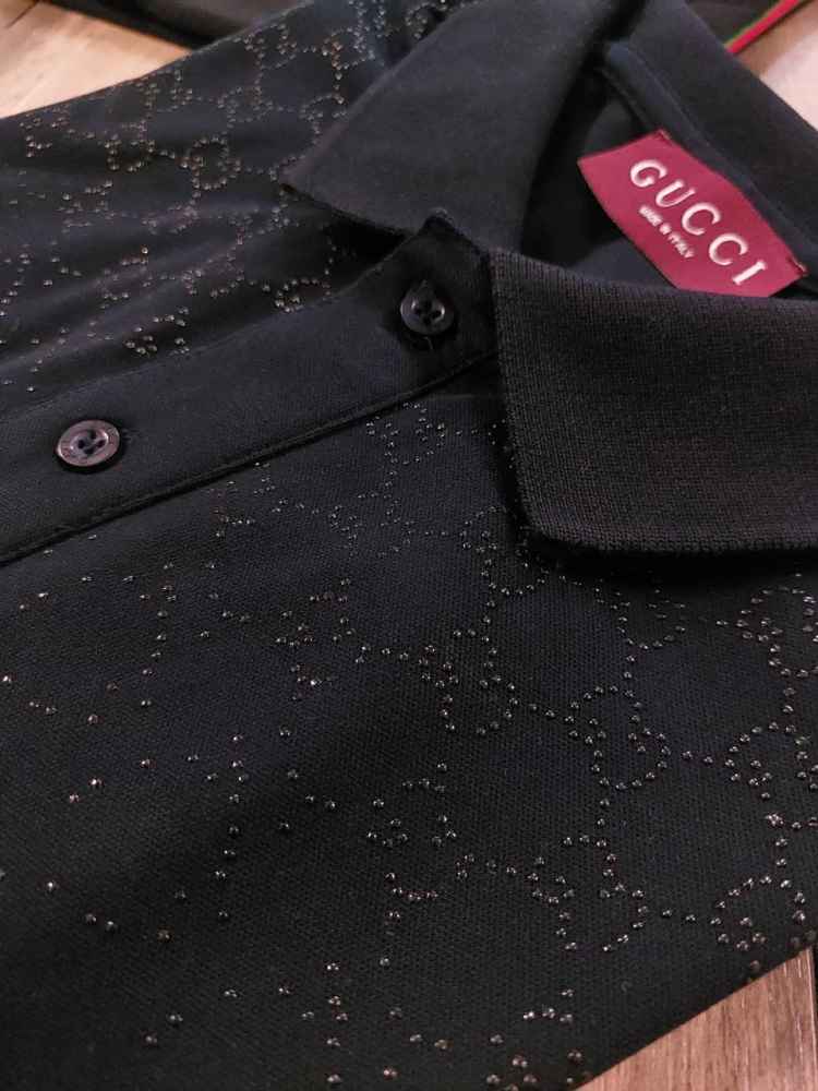 Gucci Black Premium Quality Polo T-shirt-1