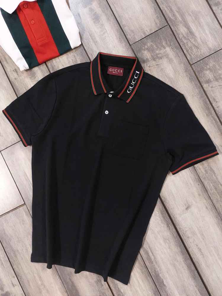 Gucci Black Premium Quality Polo T-shirt-1
