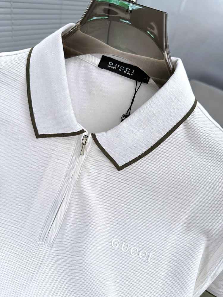 Gucci White Premium Quality Polo T-shirt-2