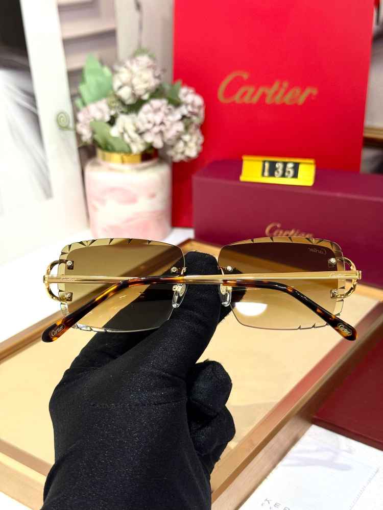 Cartier Colour Changing Lens Brown Premium Sunglasses-3