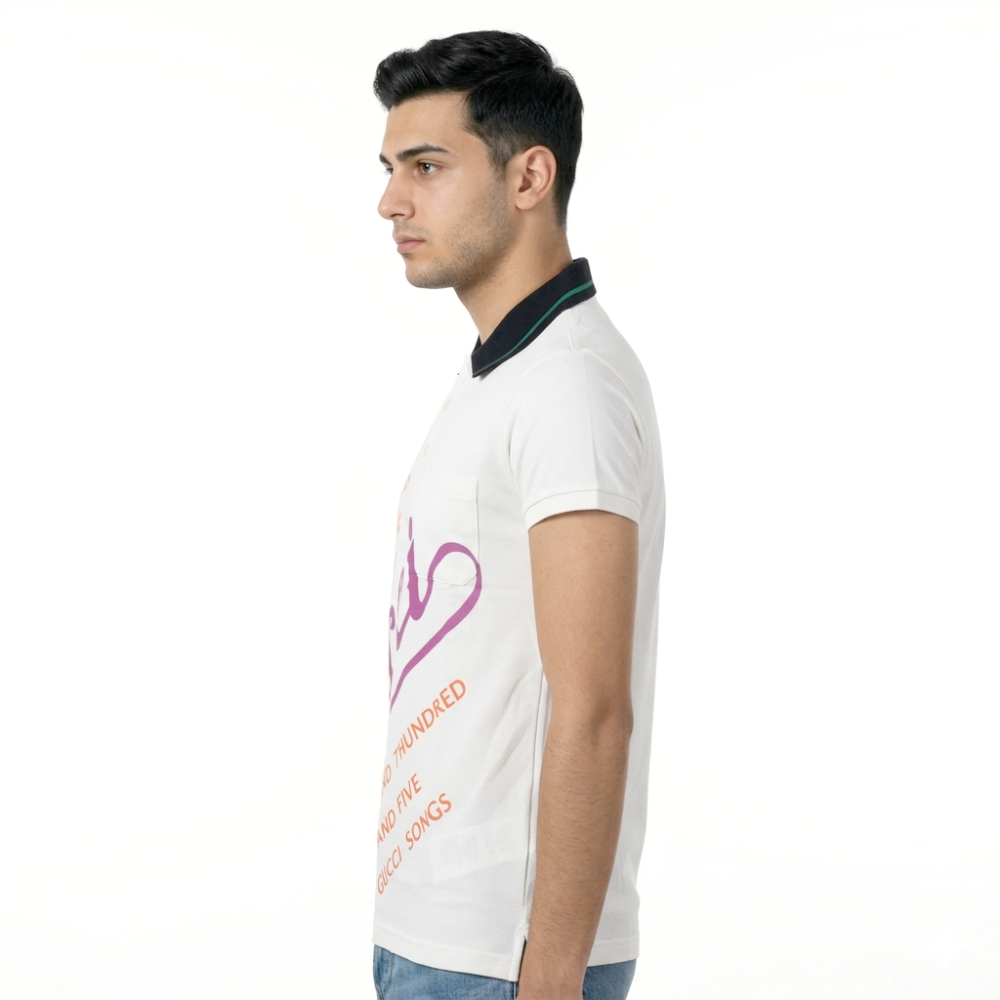 Gucci Pineapple Print White Premium T-shirt-thumb-1