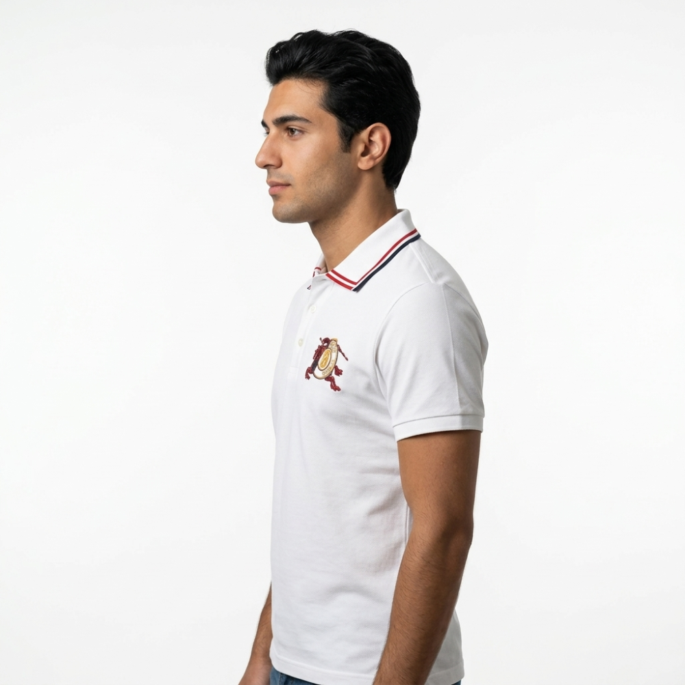 Burberry White Premium Quality Tees-1