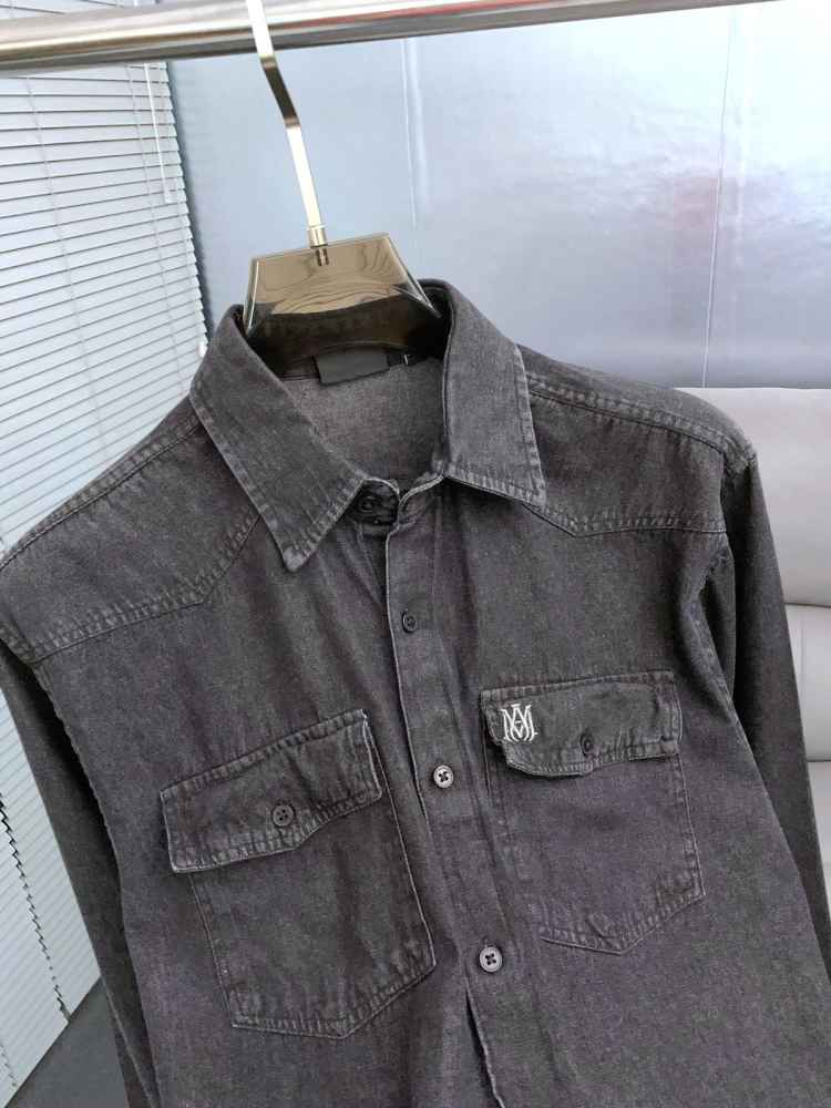 Amiri Black Premium Quality Men's Shirts-1