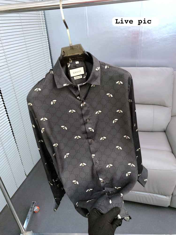 Gucci Black Premium Quality Cotton Shirt-2