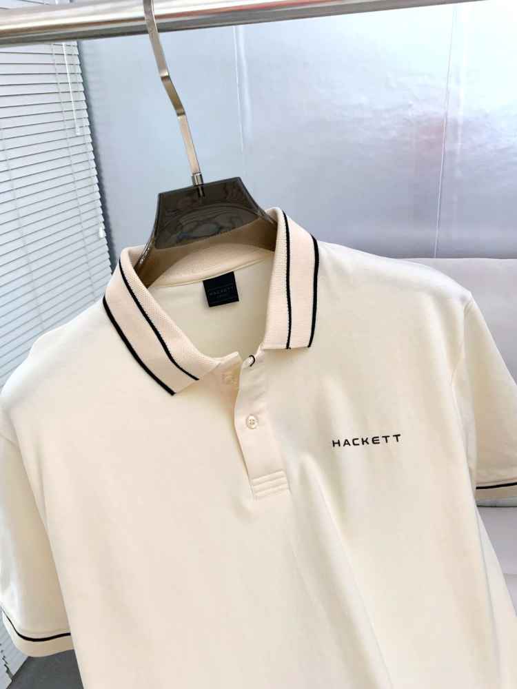 Hackett White Premium Quality Polo T-shirt-thumb-1