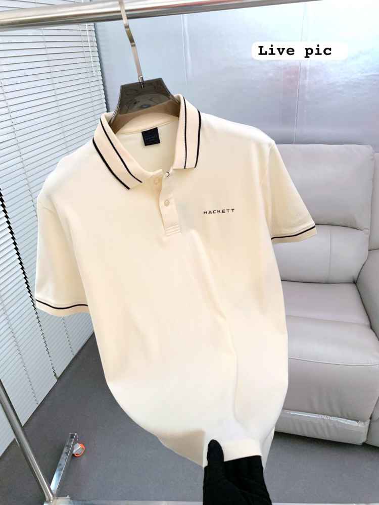 Hackett White Premium Quality Polo T-shirt-thumb-2
