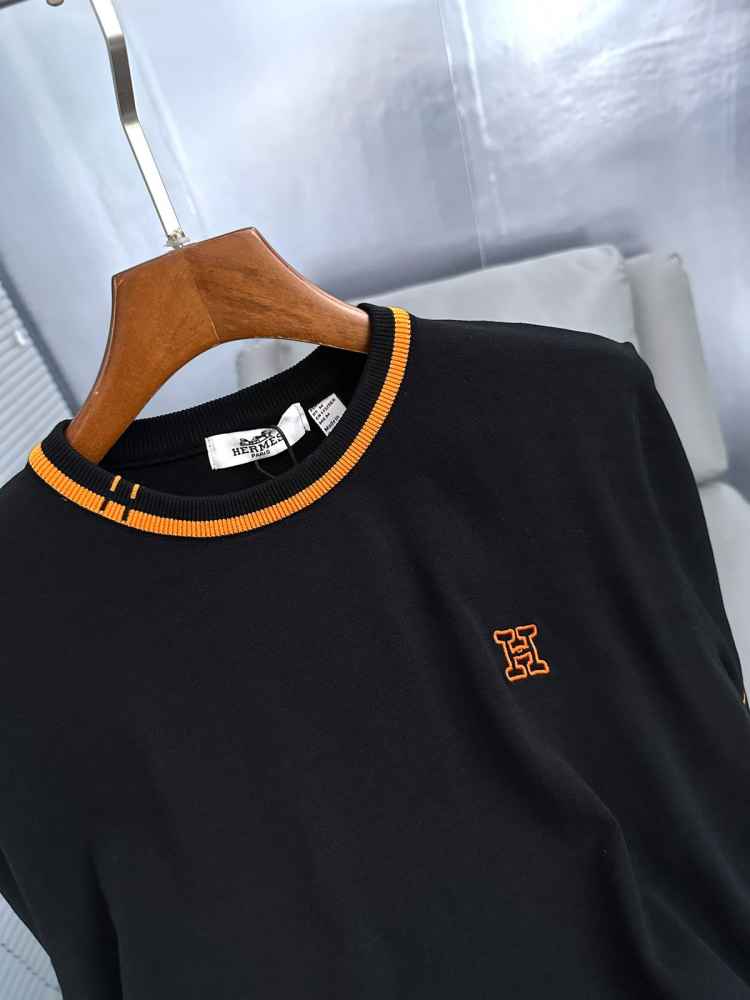 Hermes Black Premium Quality T-shirt-2