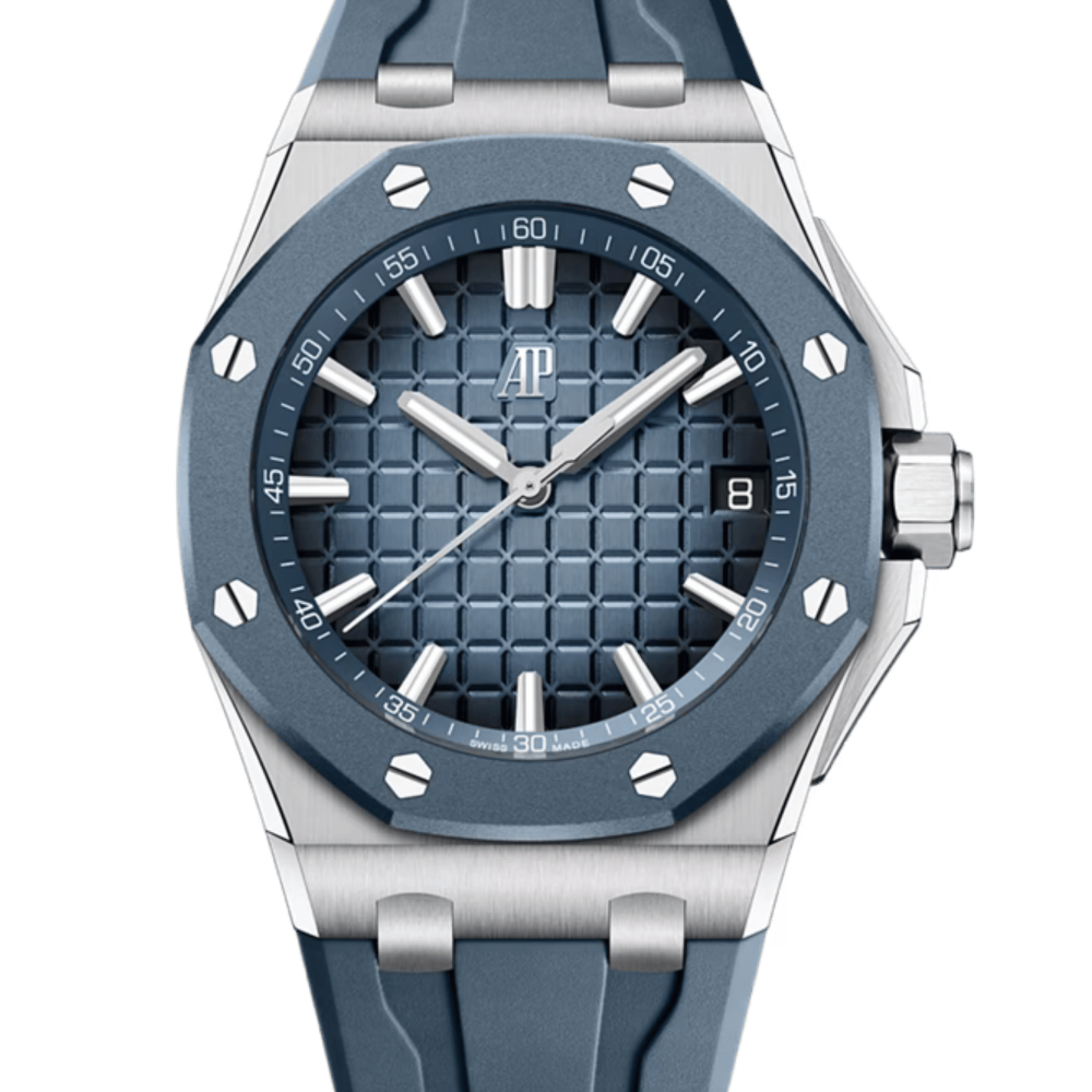 Audemars Piguet Royal Oak Offshore Titanium Blue Dial Watch 15605SK.OO.A350CA.01-thumb-6
