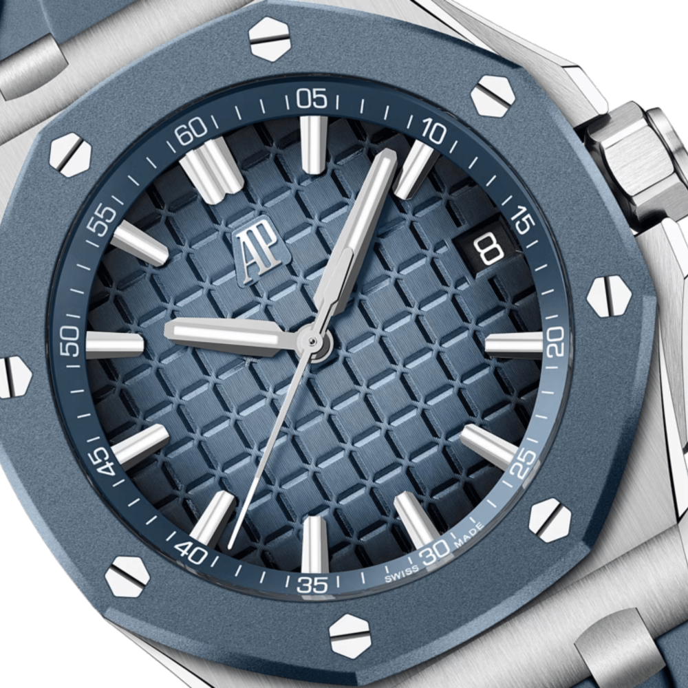 Audemars Piguet Royal Oak Offshore Titanium Blue Dial Watch 15605SK.OO.A350CA.01-thumb-4