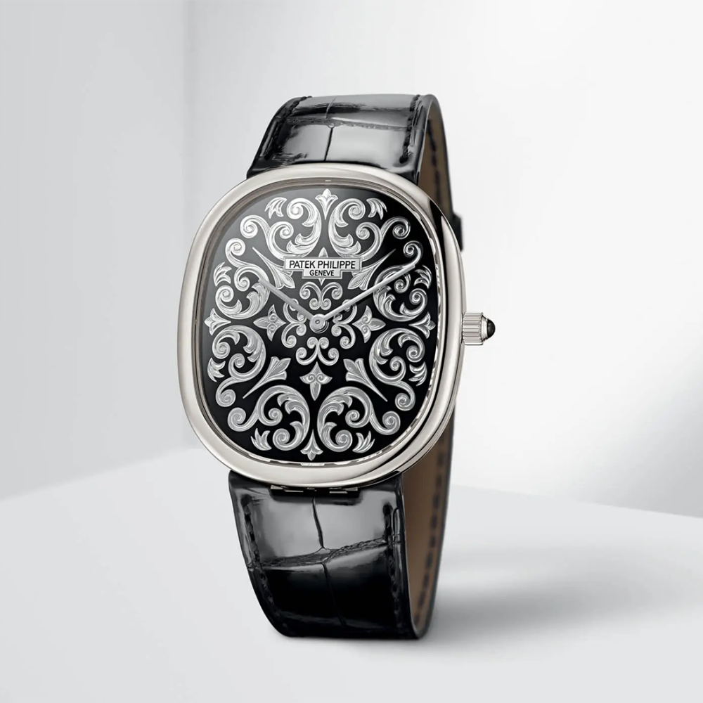 Patek Philippe Golden Ellipse 5738 Black Dial, Platinum, 5738/50P-001 Watch-1