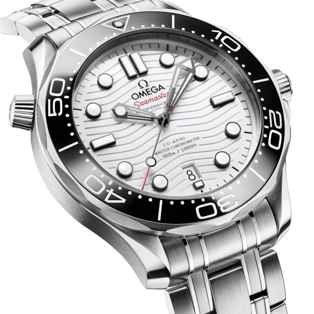 Omega Seamaster Diver 300M Co-Axial Master Chronometer "Great White" Stainless Steel Watch 210.30.42.20.04.001-2