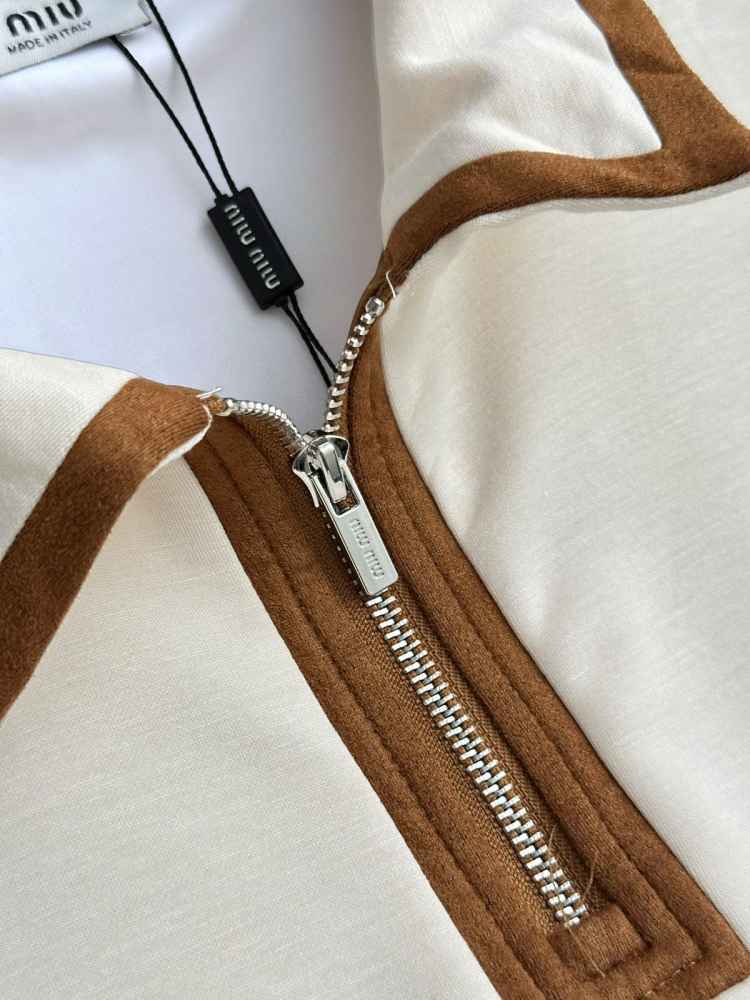Miu Miu Cream Premium Cotton Co-ord Set-5