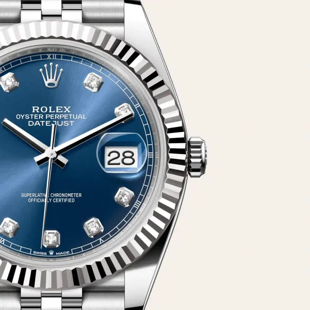 Rolex Datejust 41 Oyster, Oystersteel and White Gold Women Watch M126334-0016-2