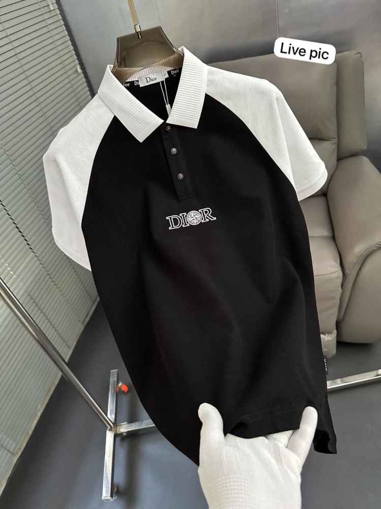 Dior Black Premium Quality Polo T-Shirt-1