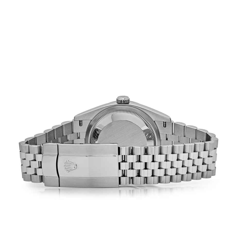 Rolex Datejust 36 126234 Stainless Steel Olive Green Palm Motif Dial Watch-2