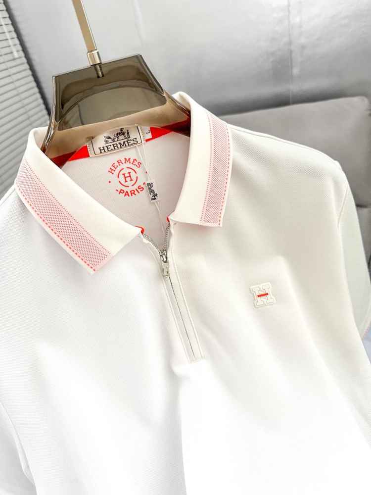 Hermes White Premium Quality T-shirt-thumb-2