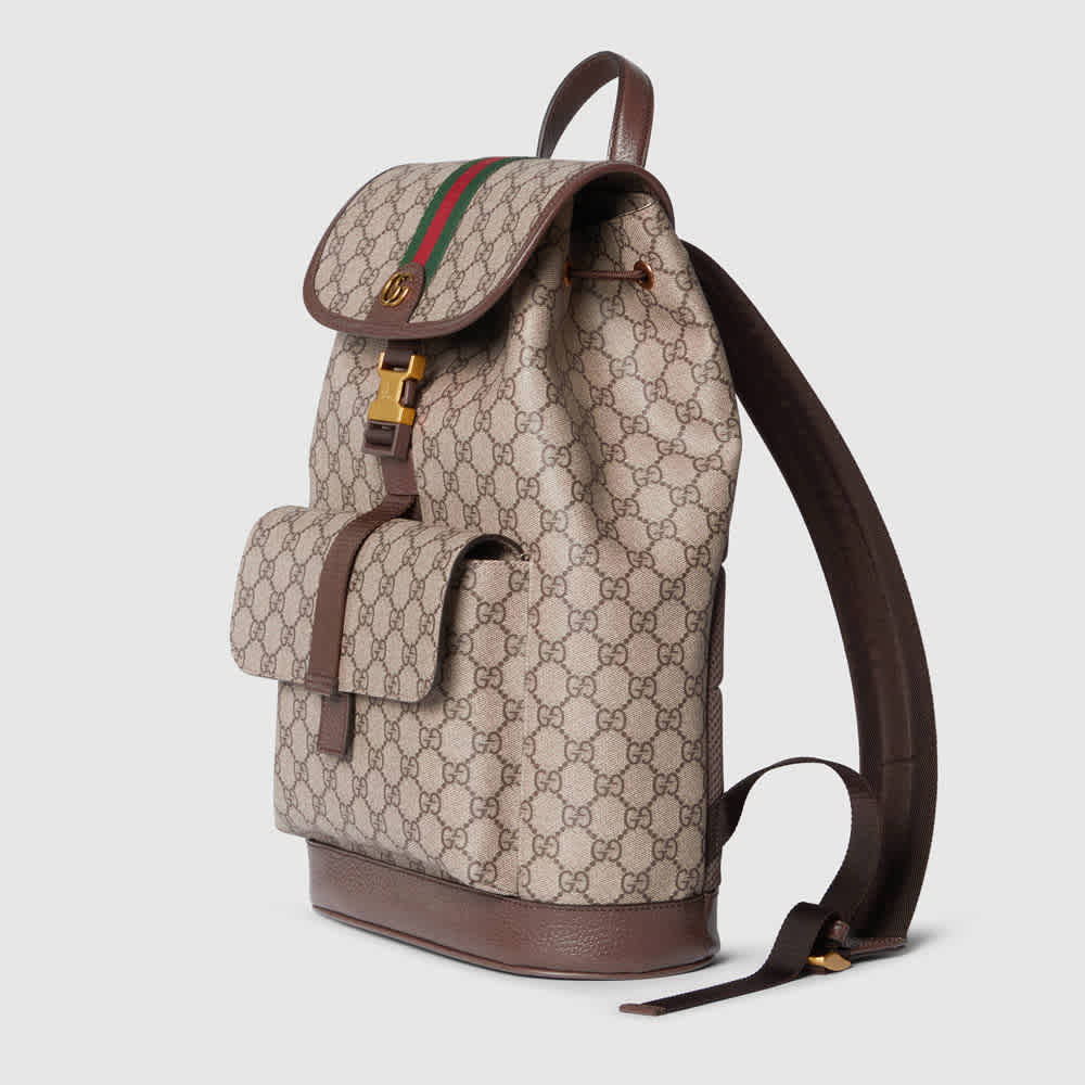 Gucci GG Ophidia Beige Backpack-thumb-2