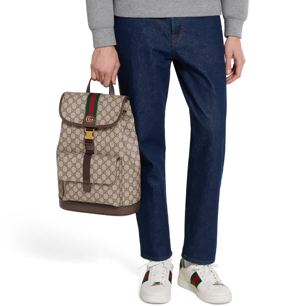 Gucci GG Ophidia Beige Backpack-thumb-7
