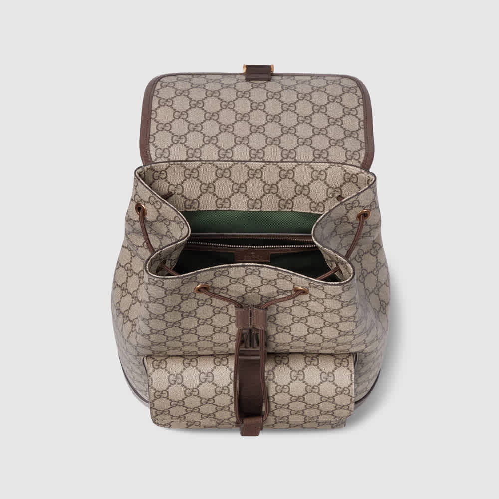 Gucci GG Ophidia Beige Backpack-thumb-3