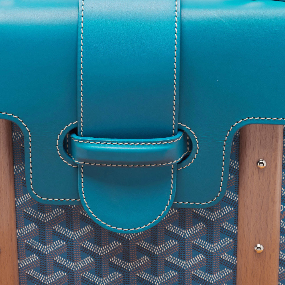 Goyard Saigon PM Small Blue Handbag-3