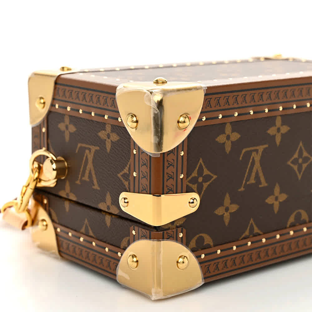 Louis Vuitton Ebene Monogram Coated Canvas Petite Valise Brown Handbag-5