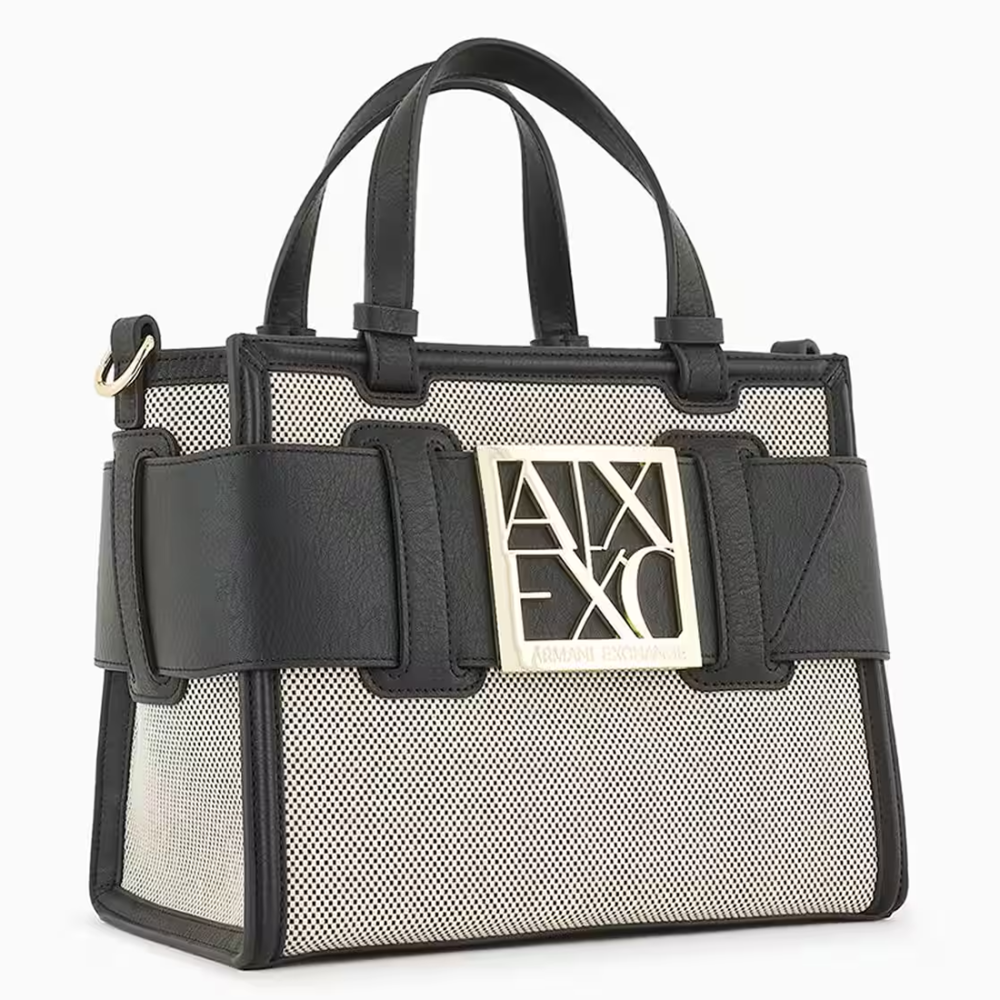 Armani Exchange Black & Grey Susy Tote Bag-thumb-2