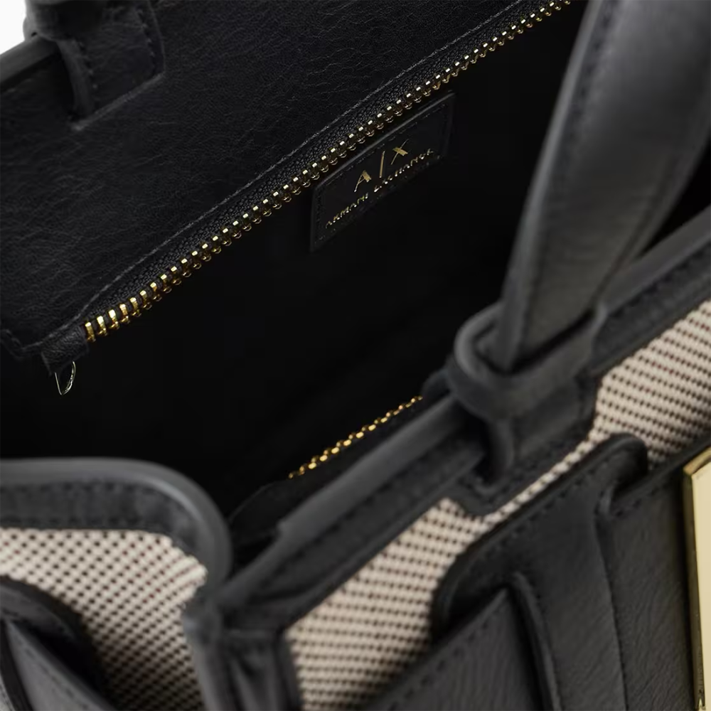 Armani Exchange Black & Grey Susy Tote Bag-thumb-3