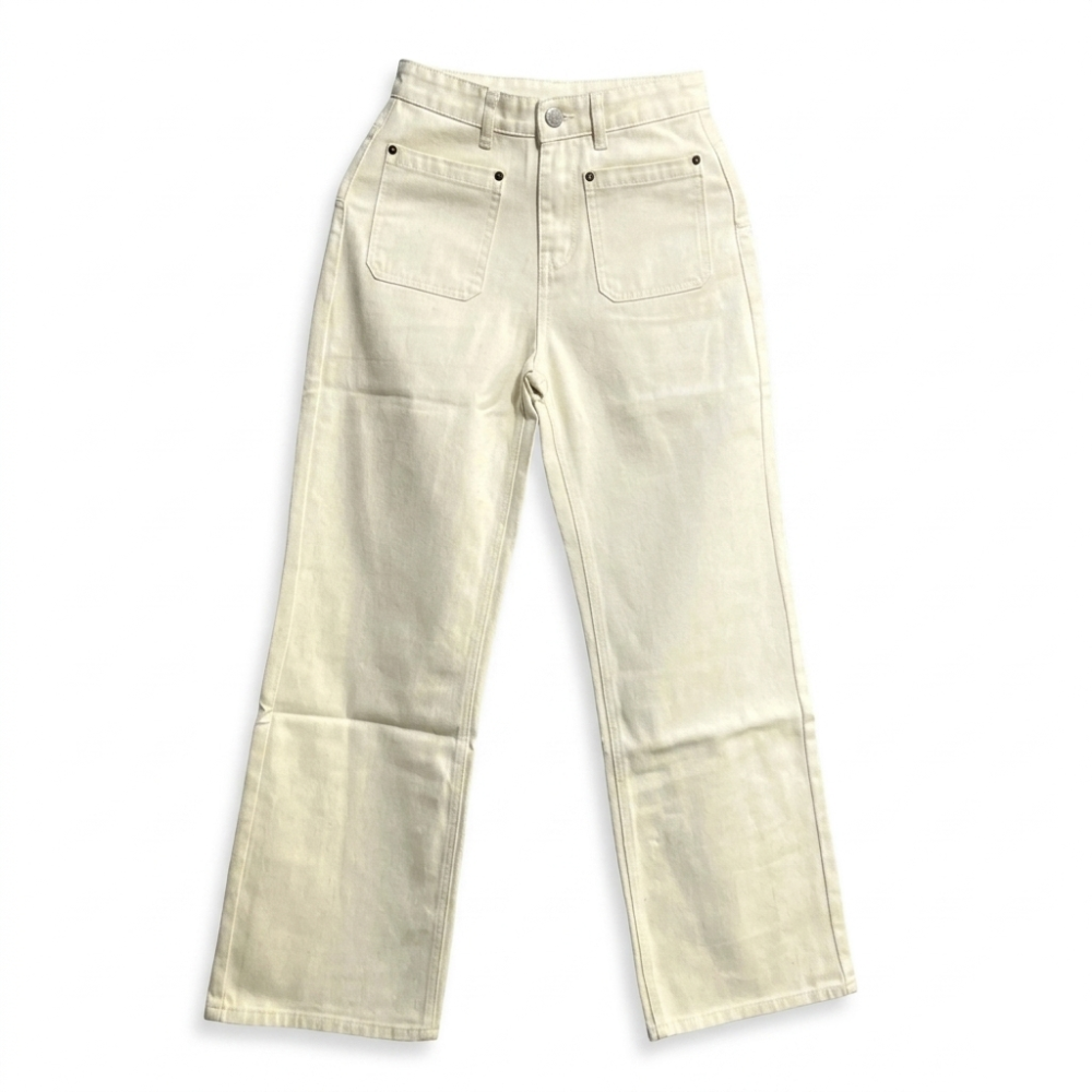 Christian Dior Off-White Relaxed Fit Denim for Women-thumb-0
