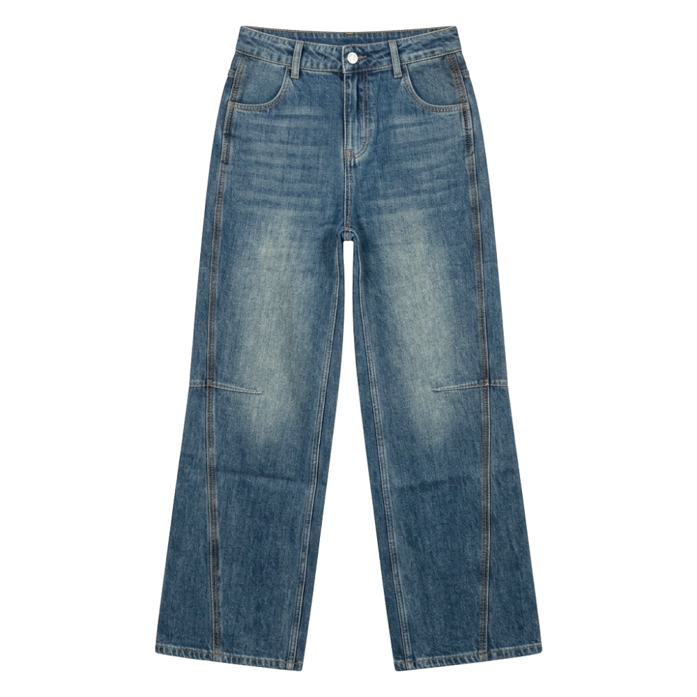 Chanel Relaxed Fit Dark Blue Denim for Women-thumb-0