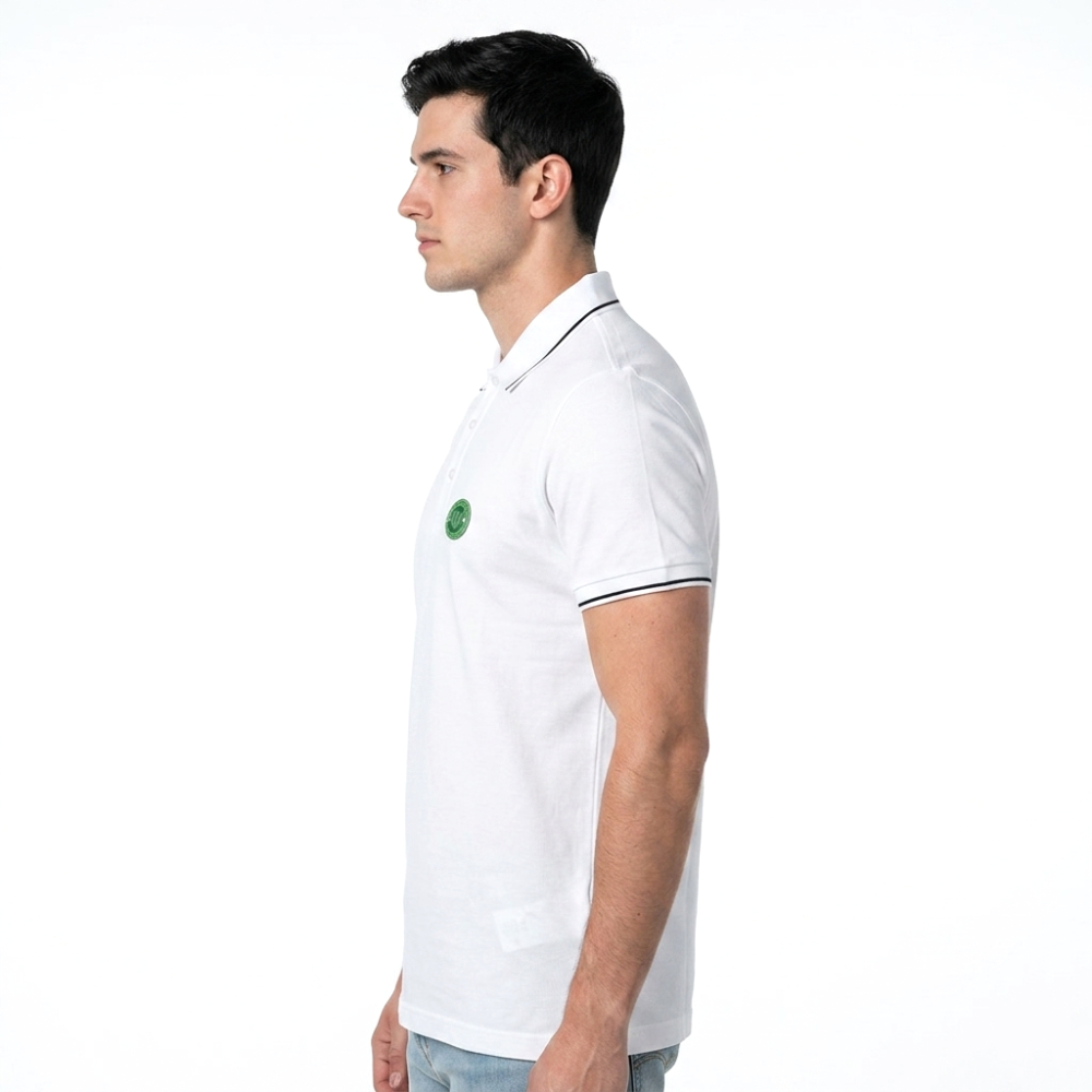 Burberry White Premium Quality Polo Tees-thumb-2