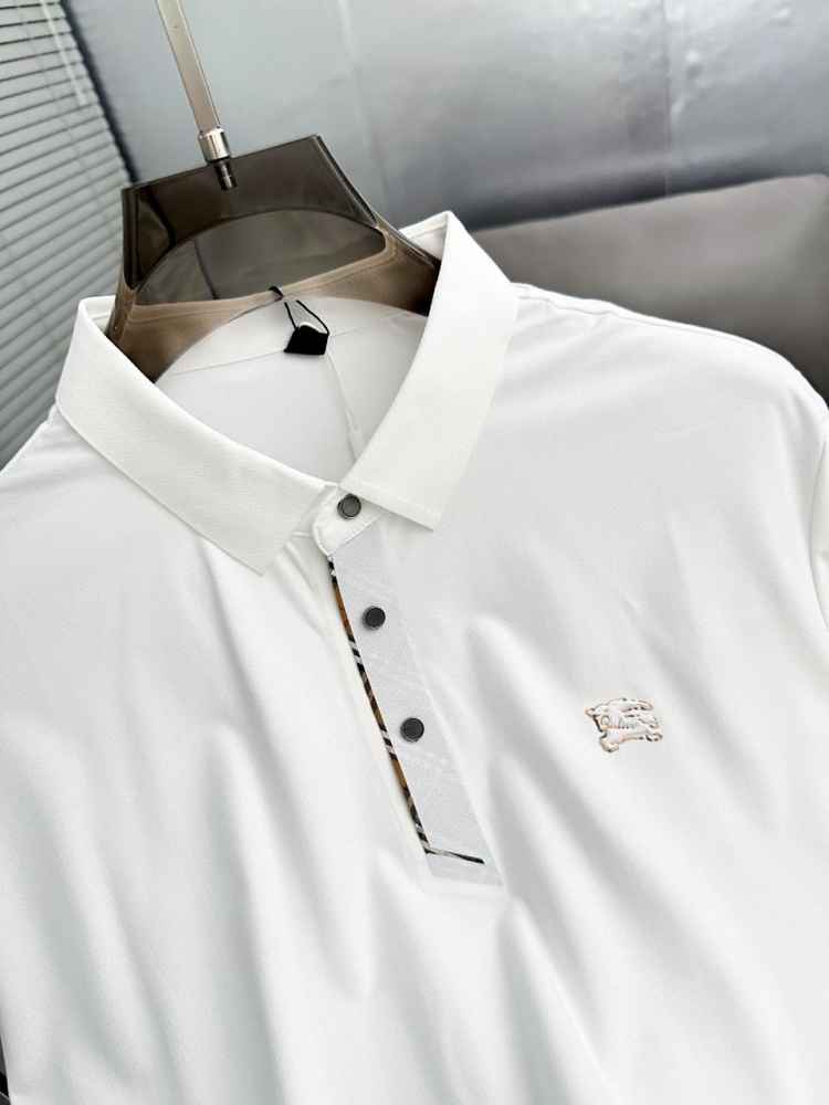 Burberry White Premium Exclusive Polo T-shirt-2