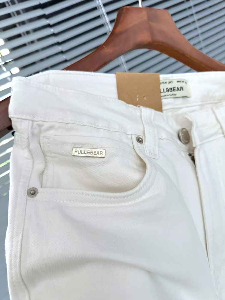 Pull & Bear White Premium Quality Jeans-5