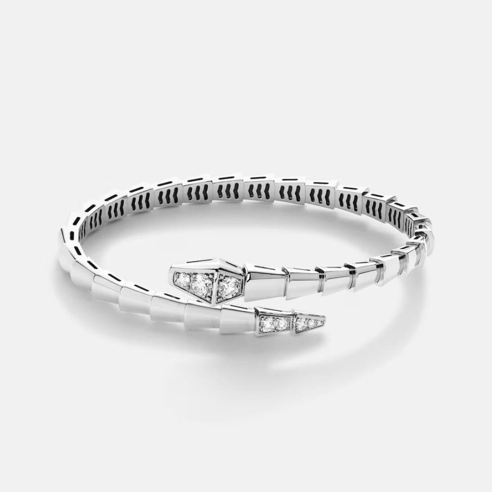 Bvlgari Serpenti Viper 18k White Gold Bracelet-thumb-0