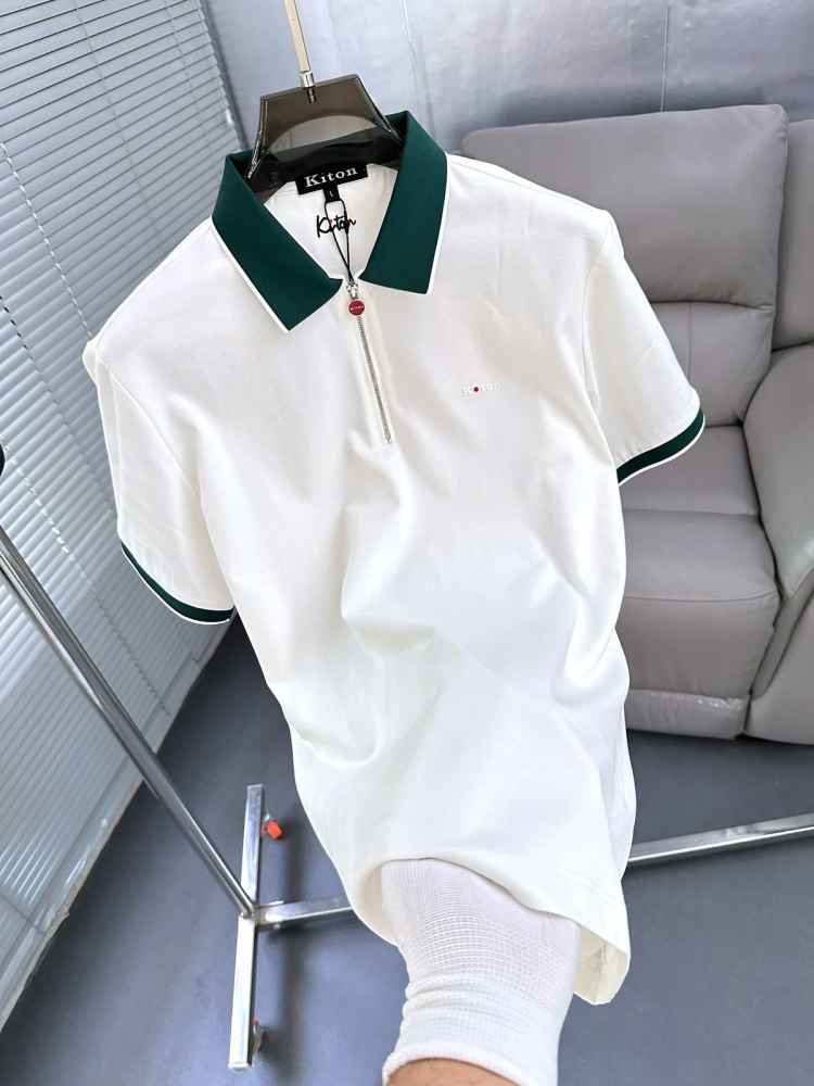 Kiton Piana White Premium Quality T-Shirt-1